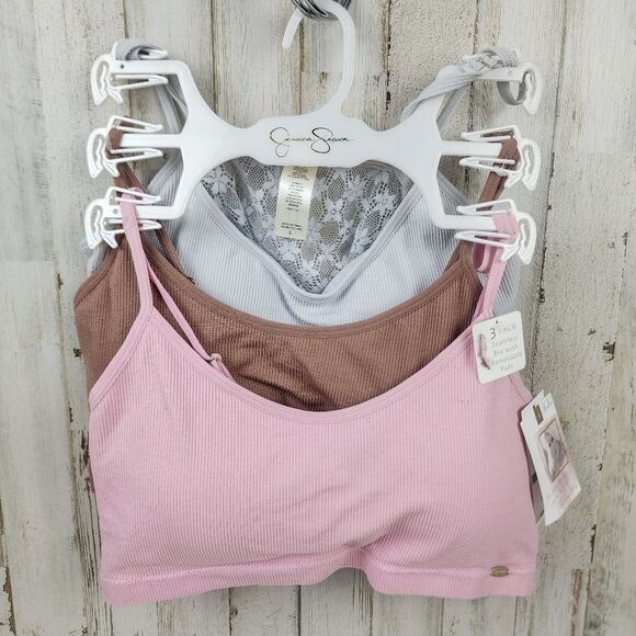 Jessica Simpson Seamless Bras with Removable Pads Set of 3 Size Large - Picture 1 of 9
